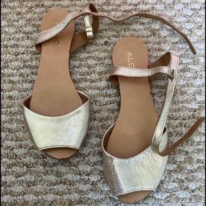 ALDO leather flat sandals